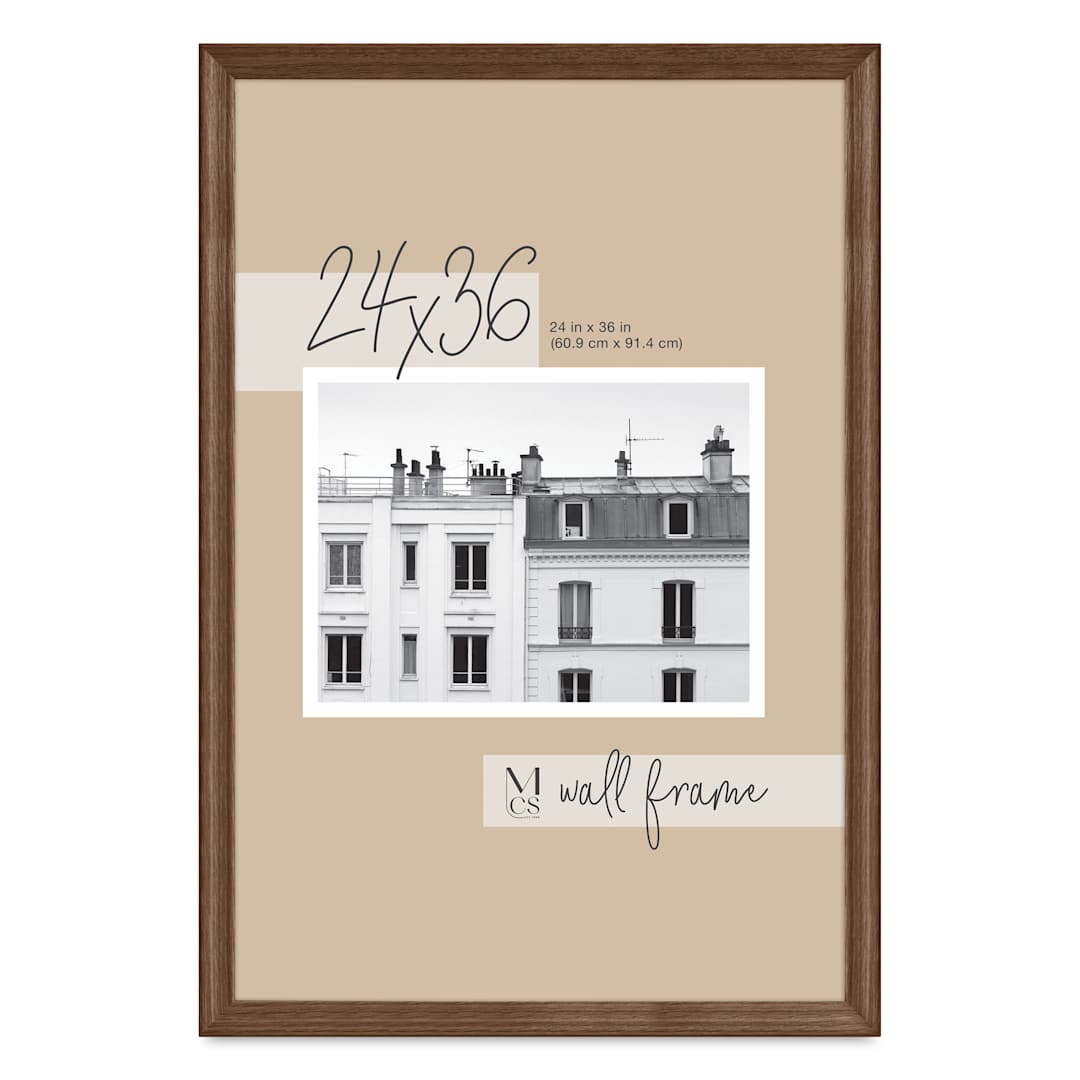 Open in modal - MCS Classic Edge Frame - 24" x 36" Walnut