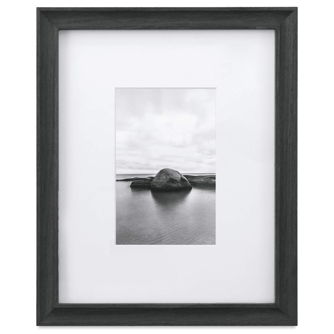 Open in modal - Blick Theo Frame with Mat - Charcoal, 8" x 10"