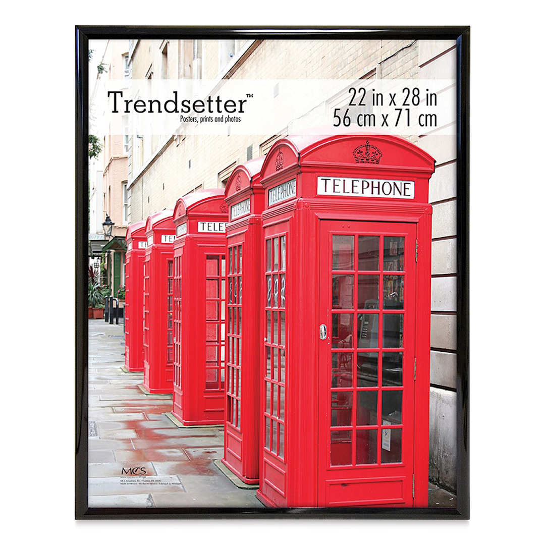 Open in modal - MCS Trendsetter Acrylic Poster Frame - 22" x 28" x 1/4", Black