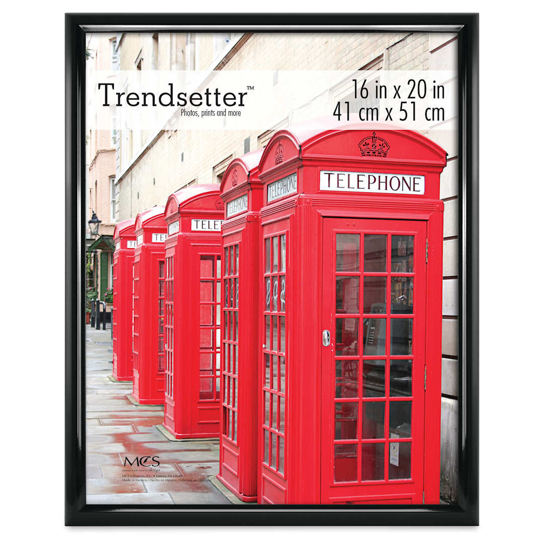Open in modal - MCS Trendsetter Acrylic Poster Frame - 16" x 20" x 1/4", Black