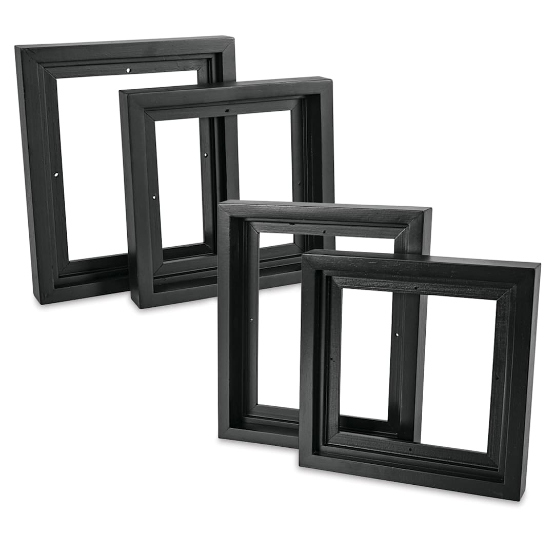 Open in modal - Blick Wood Floater Frames, black frames