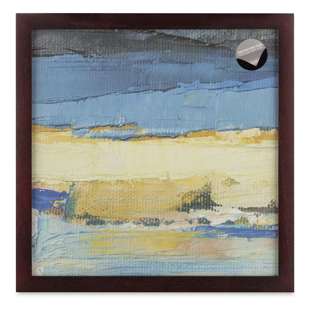 Open in modal - Blick Wood Gallery Frame - Walnut, 12" x 12"
