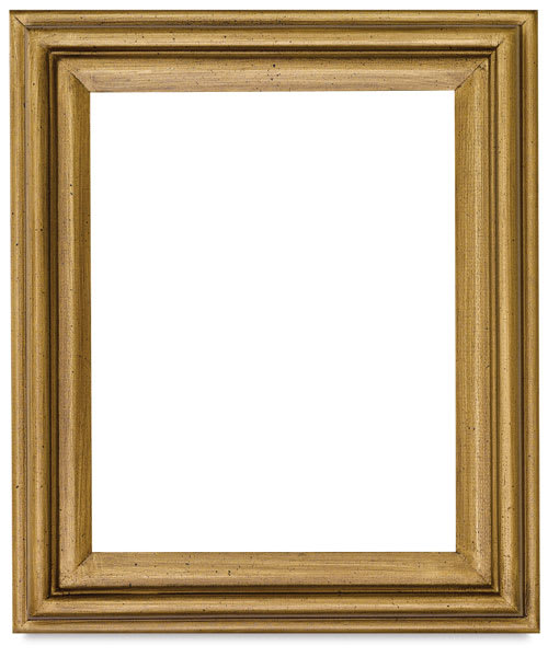 Open in modal - Blick Bella Wood Frames - Front view of Antique Gold Frame