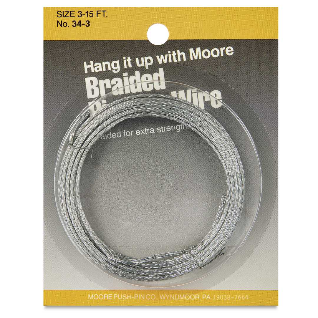 Open in modal - Moore Braided Picture Wire - 30 lb, 15 ft front of package