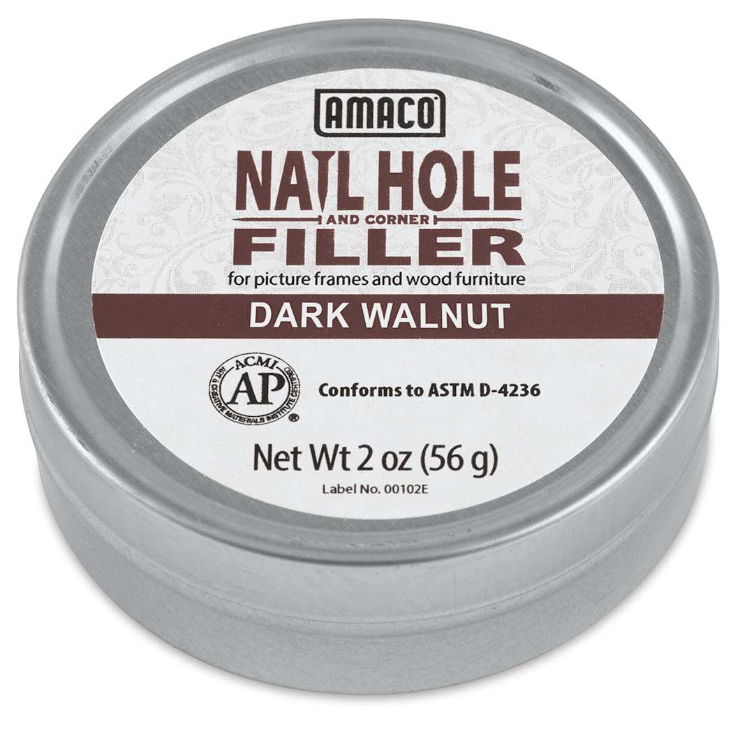 Open in modal - Amaco Nail Hole and Corner Filler - 2 oz, Dark Walnut