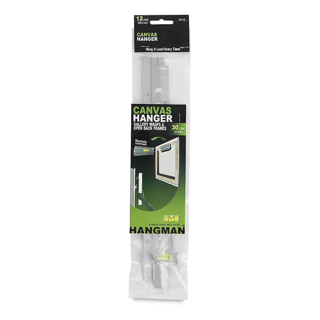 Open in modal - Hangman Frame and Canvas Hangers - 30 lb Capacity, 12" - Front of package
