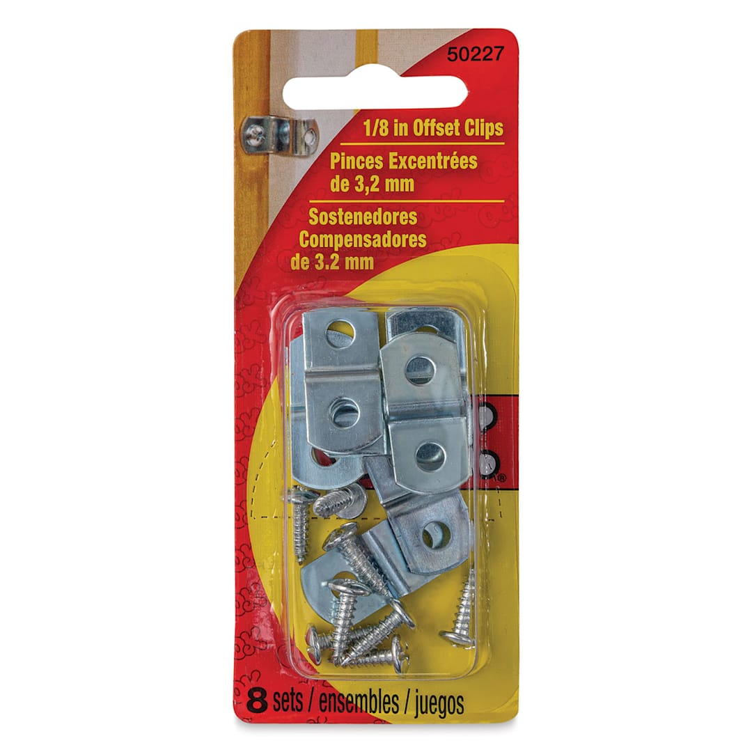 Open in modal - OOK Offset Clip Pack - 1/8", Pkg of 8