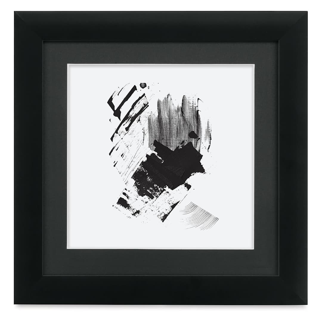 Open in modal - Blick Sheffield Frame - Black w/ Black Mat, 10" x 10"