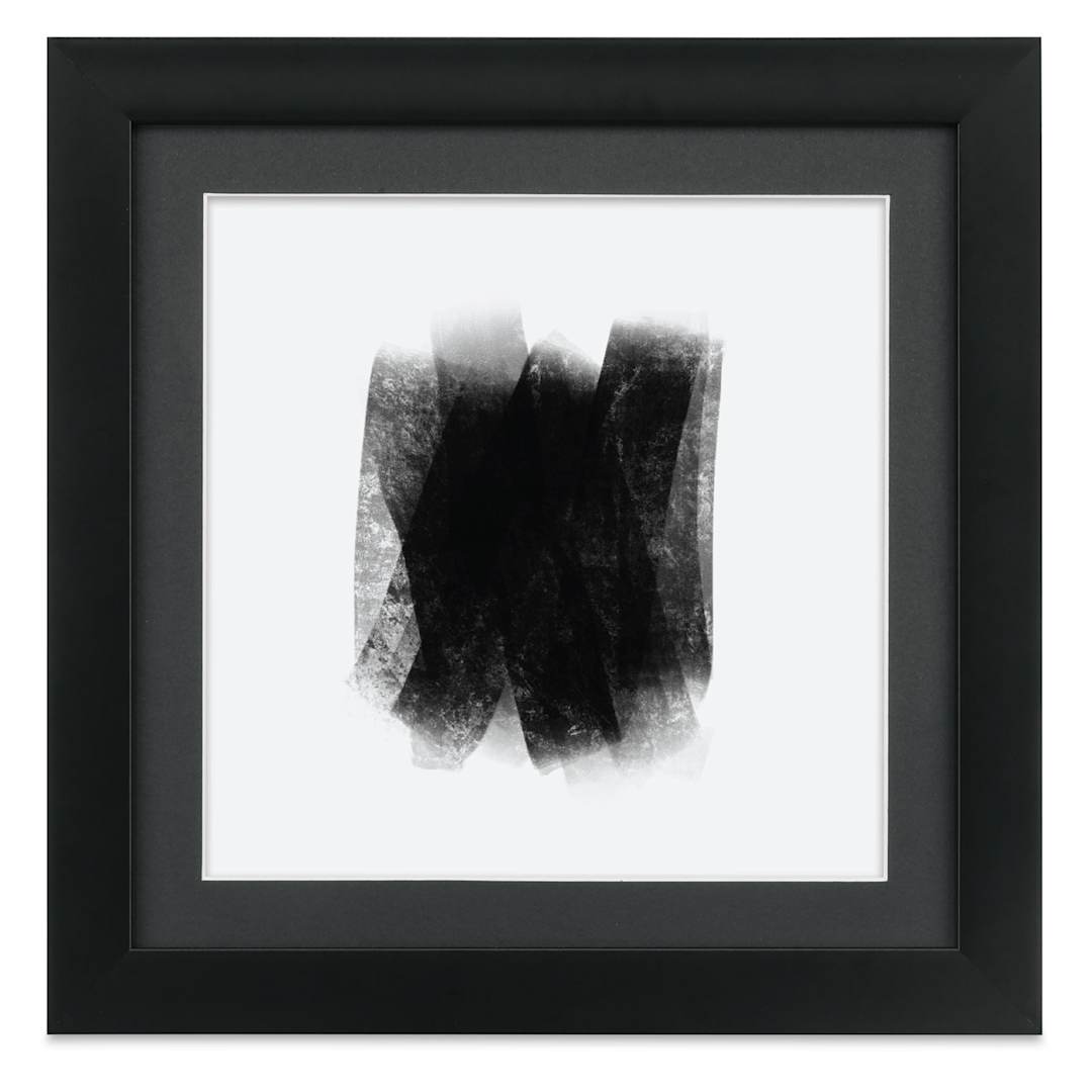 Open in modal - Blick Sheffield Frame-Black w/ Black Mat, 12” x 12"