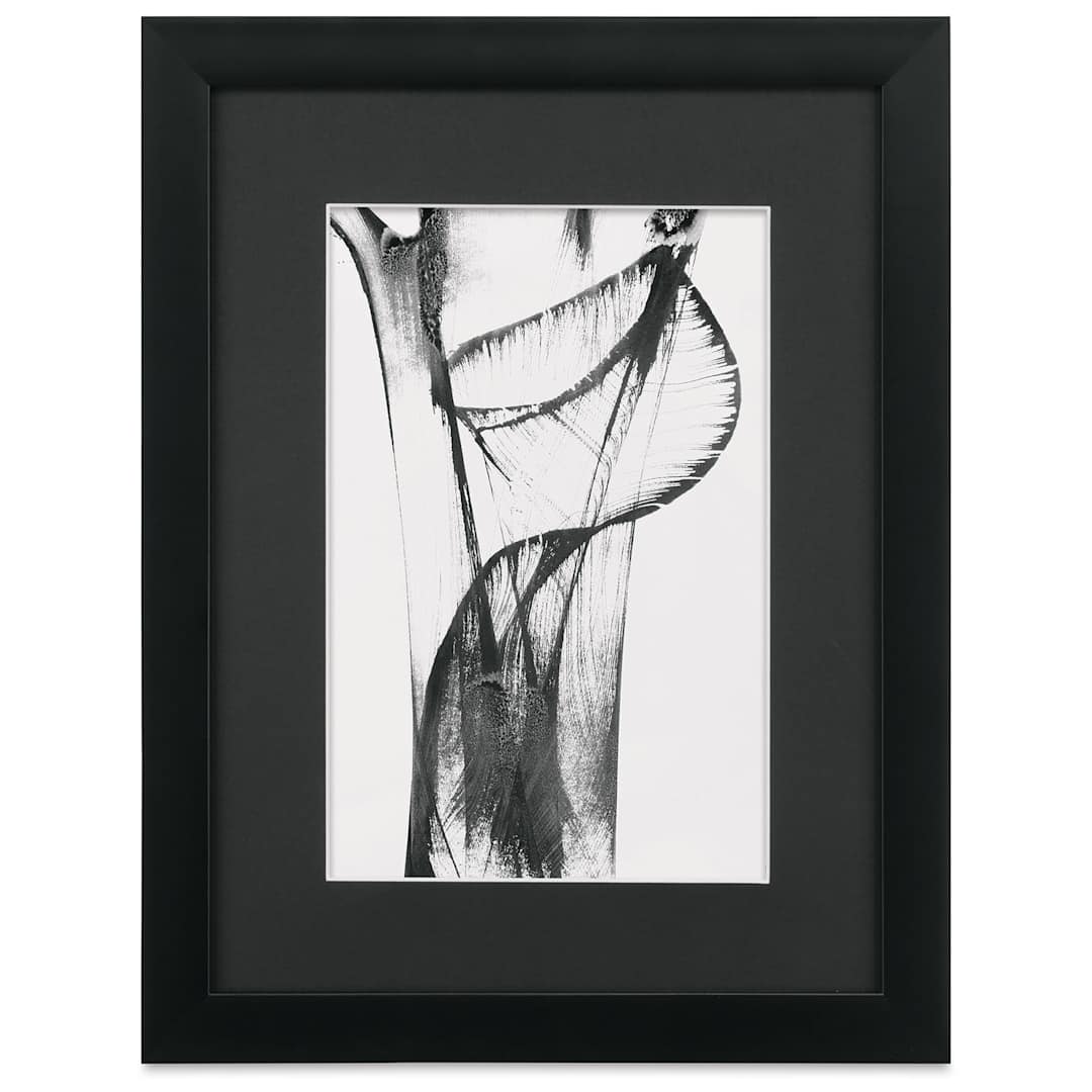 Open in modal - Blick Sheffield Frame-Black w/ Black Mat, 12” x 16”