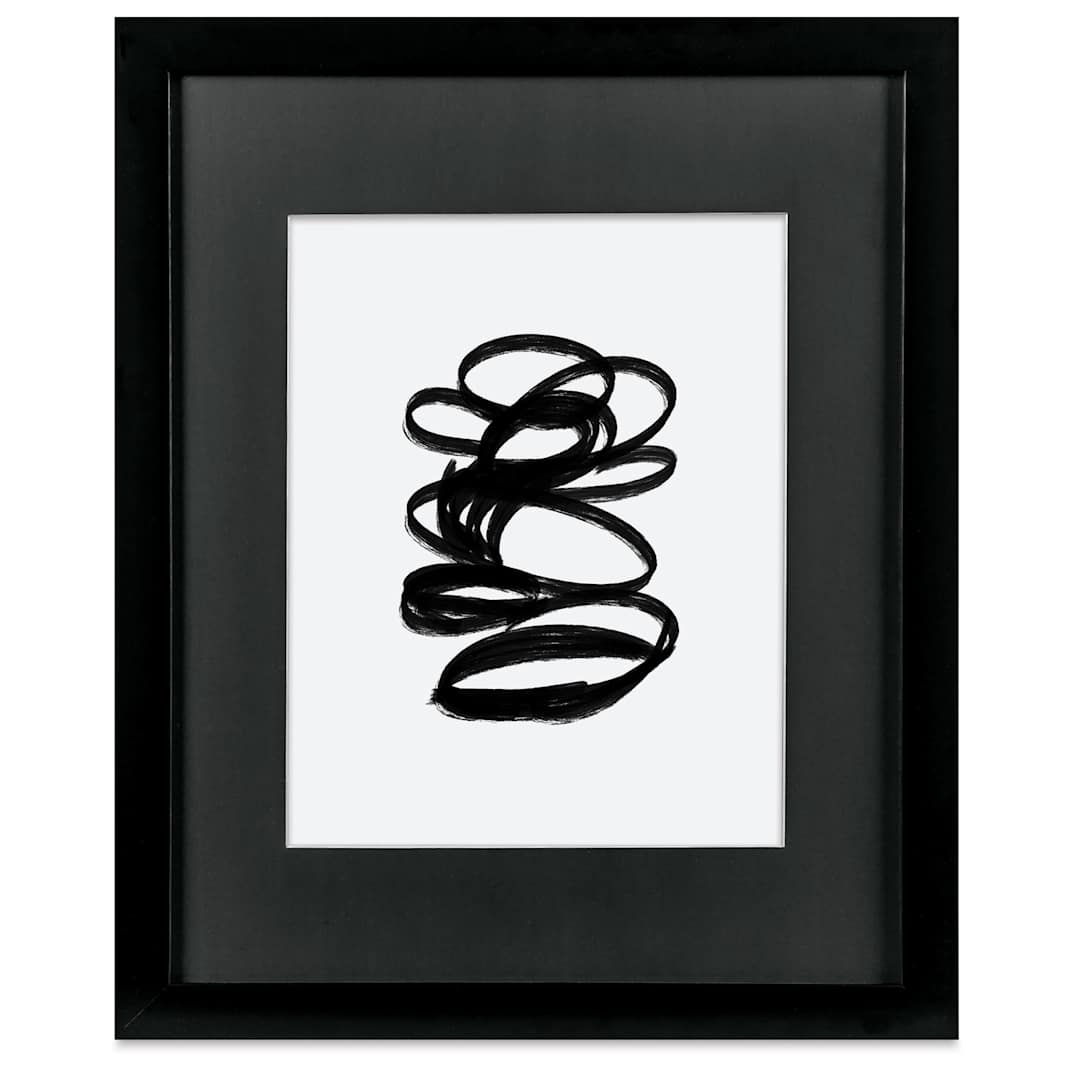 Open in modal - Blick Sheffield Frame-Black w/ Black Mat, 16” x 20”