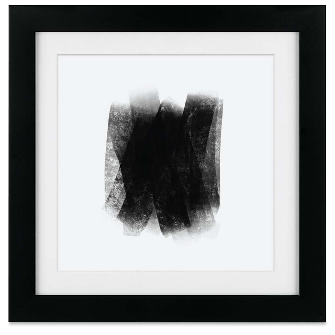 Open in modal - Blick Sheffield Frame-Black w/ White Mat, 12” x 12”