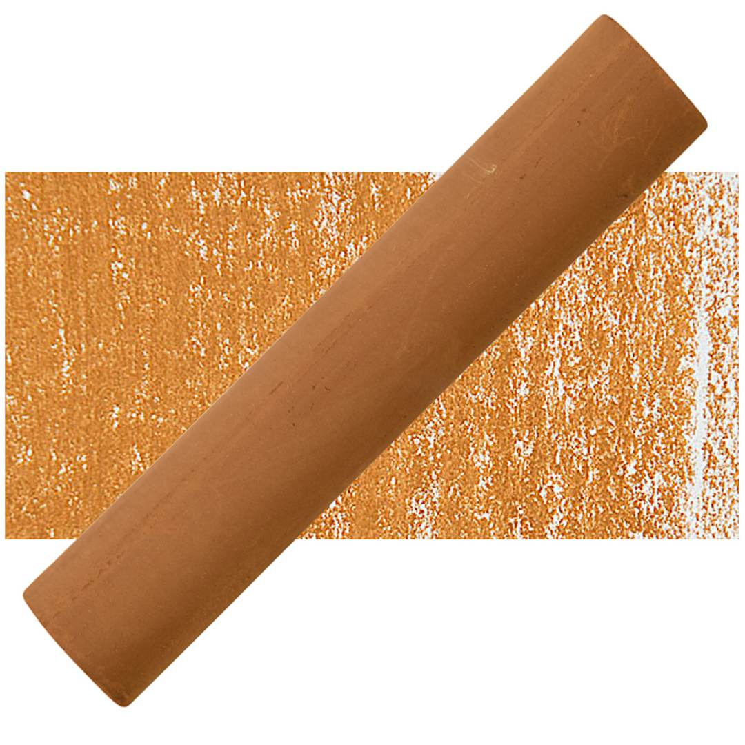 Open in modal - Blockx Soft Pastel - Raw Sienna 402 pastel and swatch