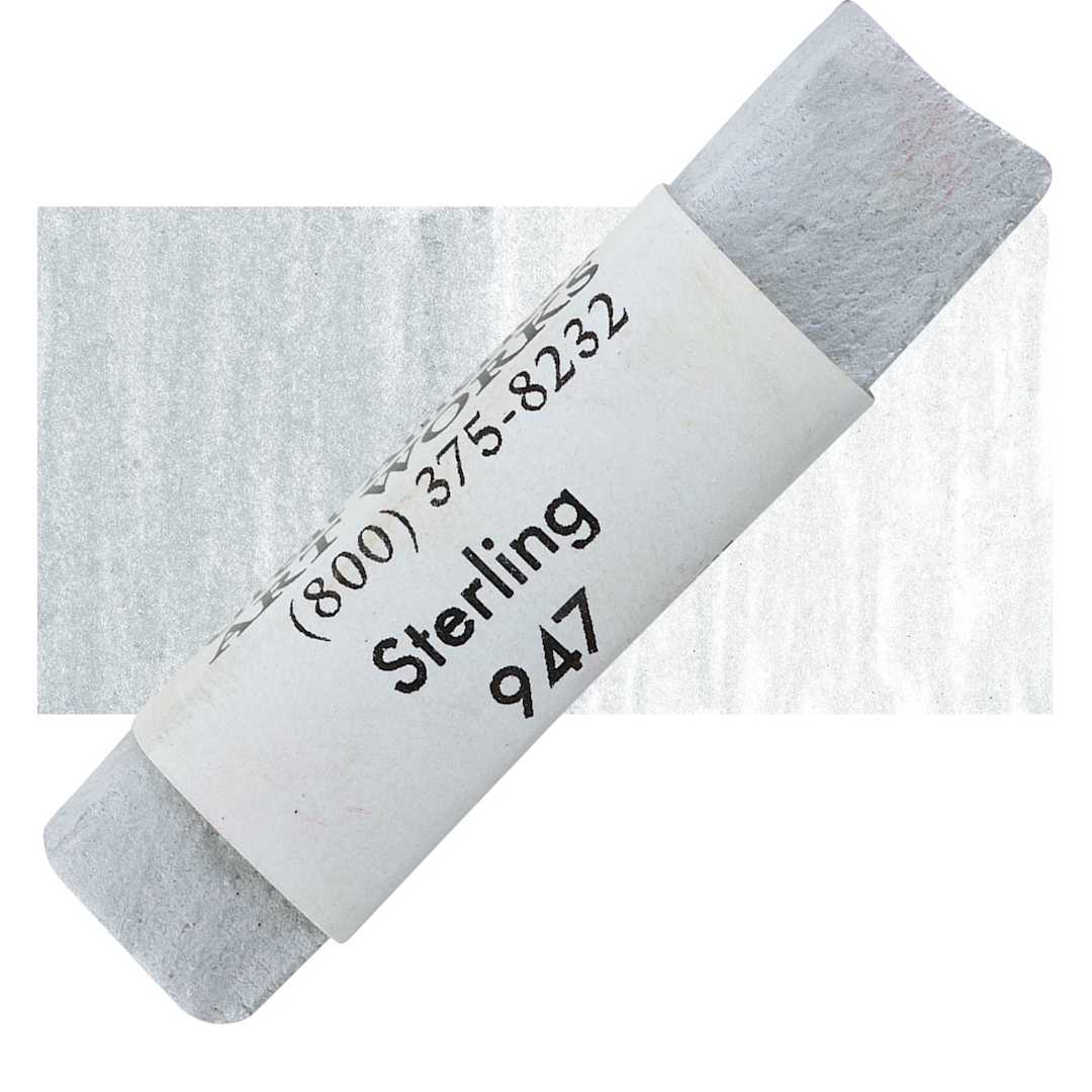 Open in modal - Great American Handmade Pastel - Sterling, 947 pastel and swatch