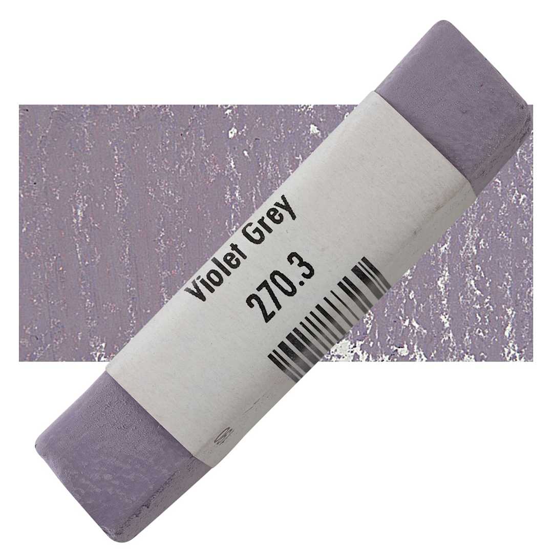 Open in modal - Great American Handmade Pastel - Violet Gray 3, 270.3 pastel and swatch