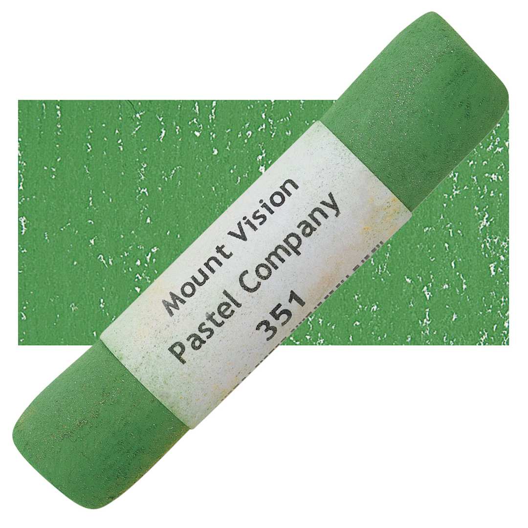 Open in modal - Mount Vision Handmade Pastel - Chromium Oxide Green 351 pastel and swatch