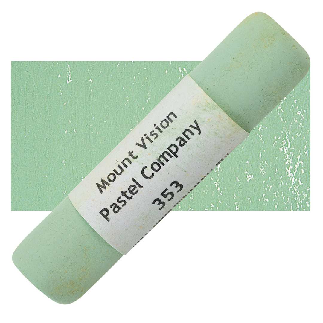 Open in modal - Mount Vision Handmade Pastel - Chromium Oxide Green 353 pastel and swatch