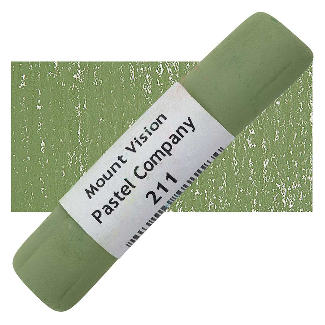 Open in modal - Mount Vision Handmade Pastel - Green Umber 211 pastel and swatch