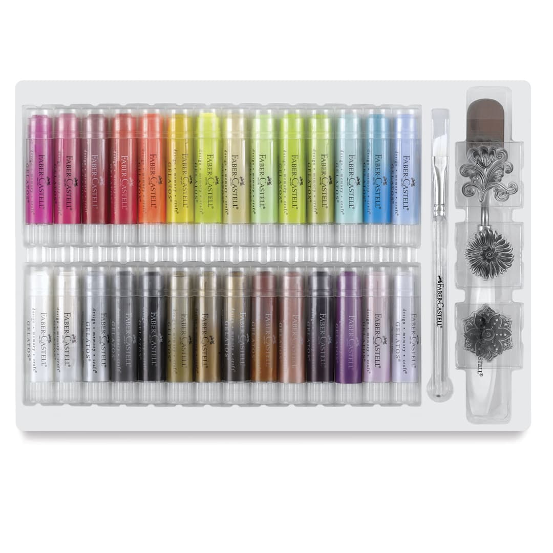 Open in modal - Faber-Castell Gelatos Sets - Front of 33 pc Assorted Colors Set