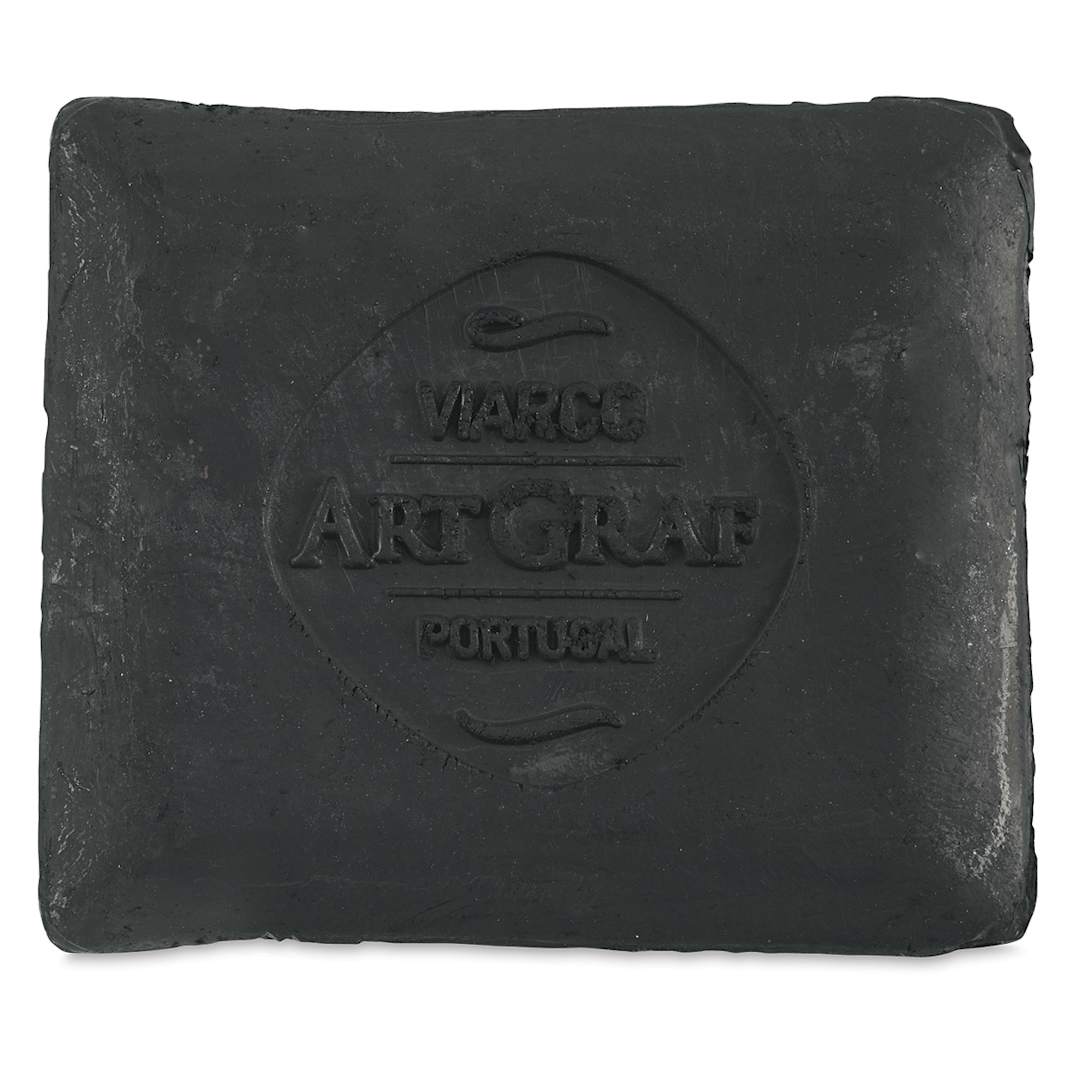 Open in modal - ArtGraf Viarco Pigmented Tailor Chalk - Front view of Black Carbon chalk
