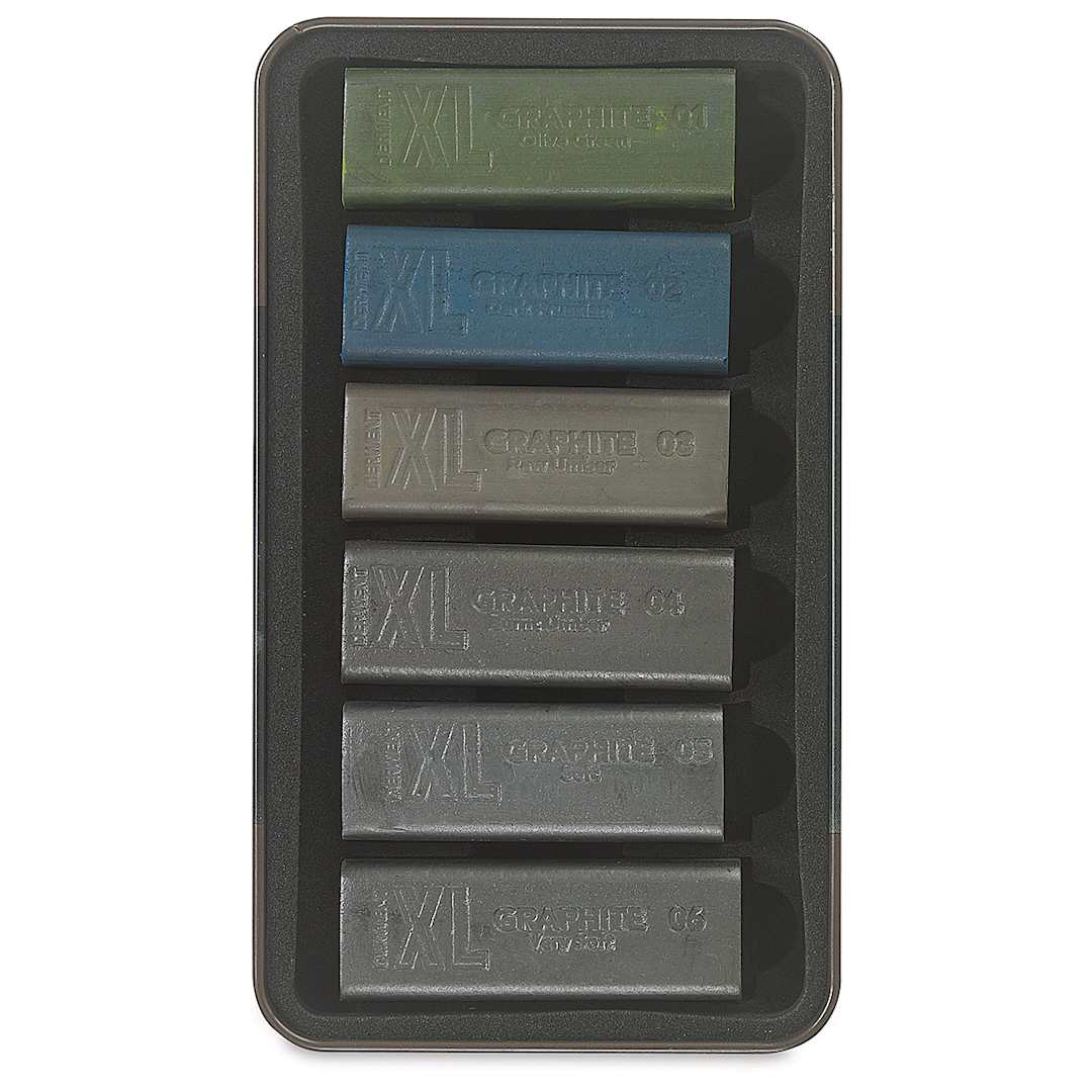 Open in modal - Derwent XL Graphite Block - Set of 6 (set contents)