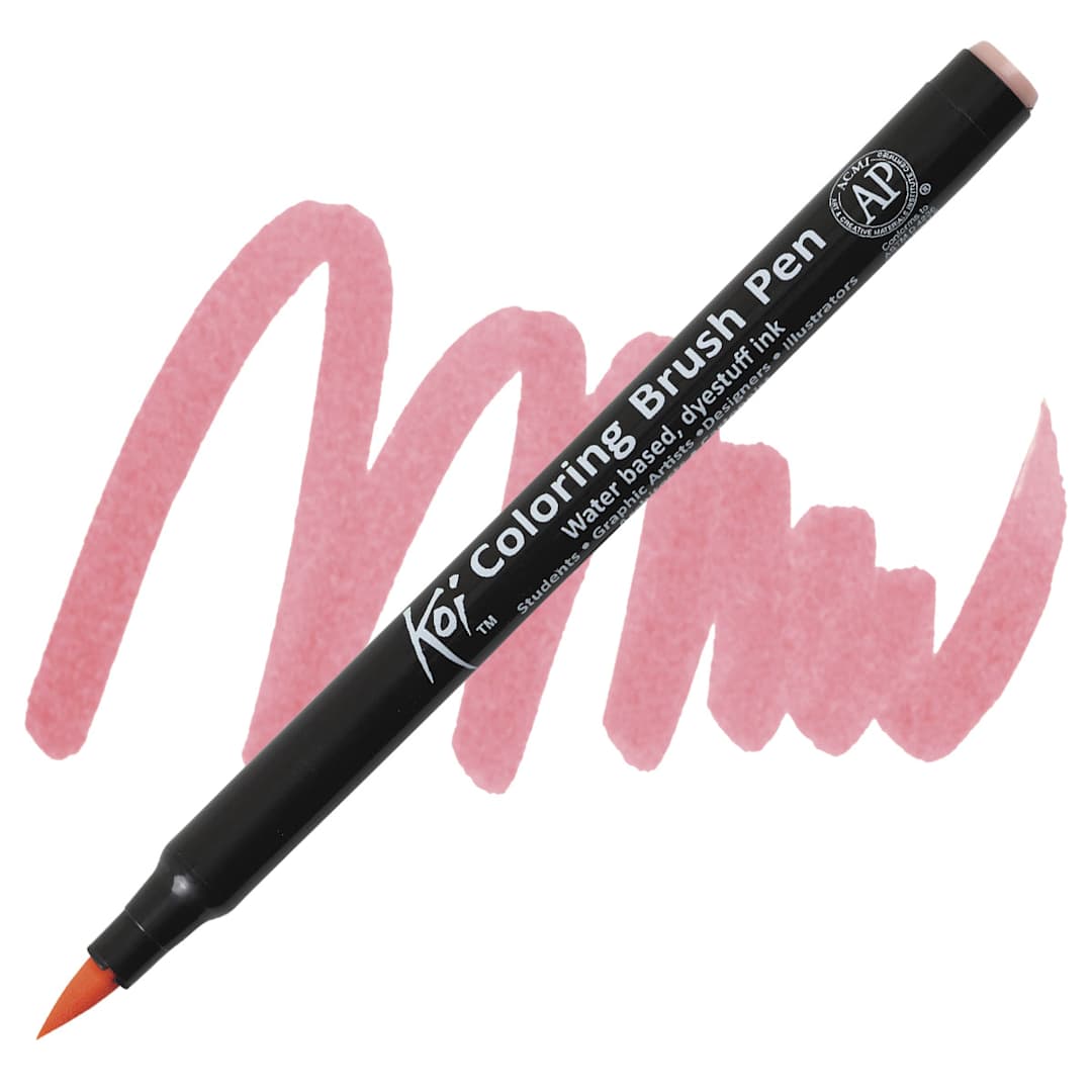 Open in modal - Sakura Koi Coloring Brush Pen - Fuchsia pen and swatch