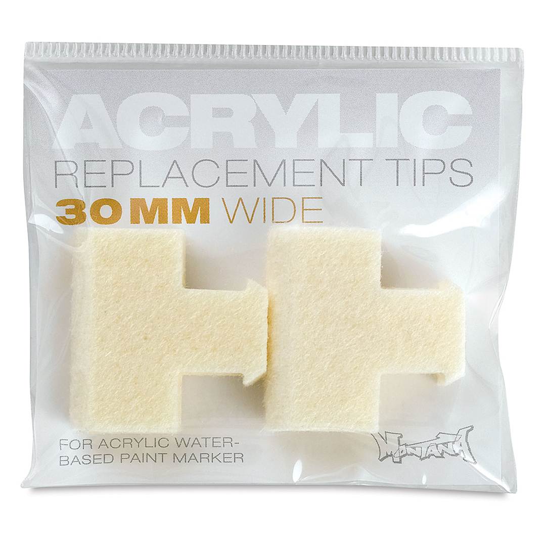 Open in modal - Montana Acrylic Marker Replacement Nib - 30 mm Tip, Pkg of 2 (in packaging)