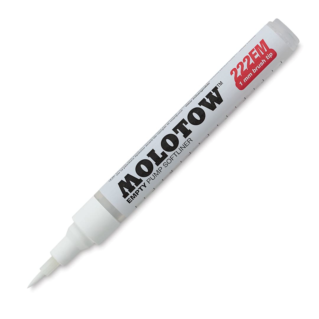 Open in modal - Molotow Empty Marker - 1 mm Tip, Brush Tip