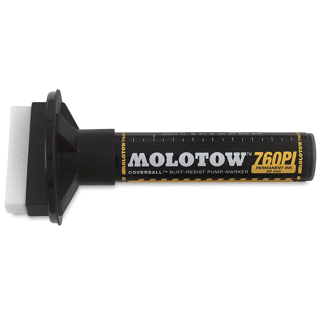 Open in modal - Molotow Coversall Marker - 60 mm Tip , Signal Black, Flat Tip