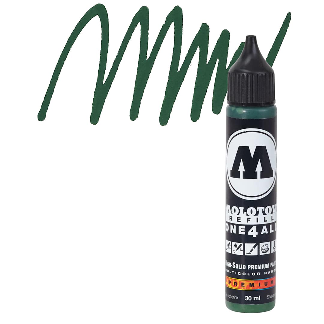 Open in modal - Molotow One4All Acrylic Marker Refill - 30 ml, Future Green and swatch