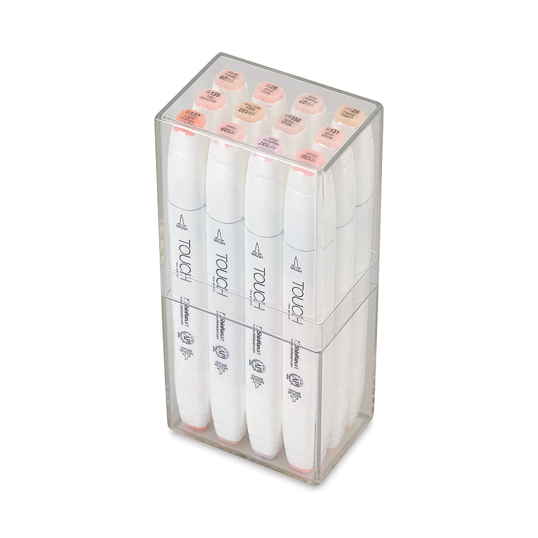 Open in modal - Shinhan Touch Twin Brush Markers - Skin Tones, Set of 12