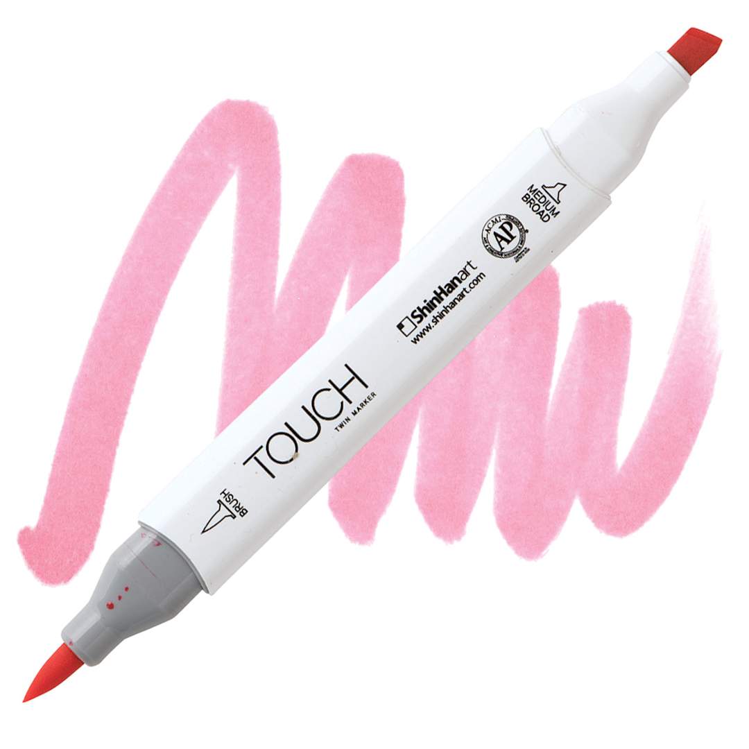 Open in modal - ShinHan Touch Twin Brush Marker - Cosmos RP7 marker and swatch