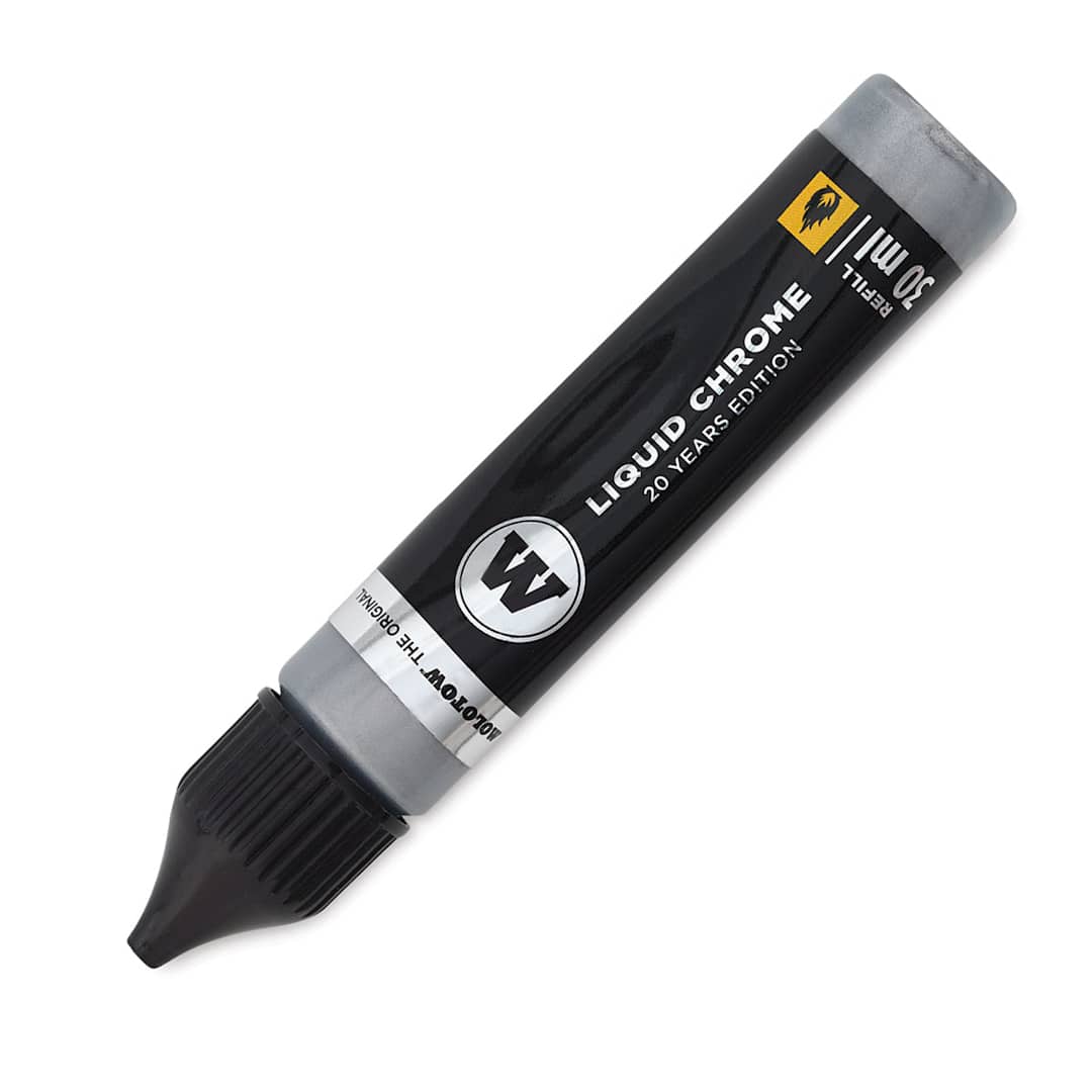 Open in modal - Molotow Liquid Chrome Ink Refill - 30 ml, cap on