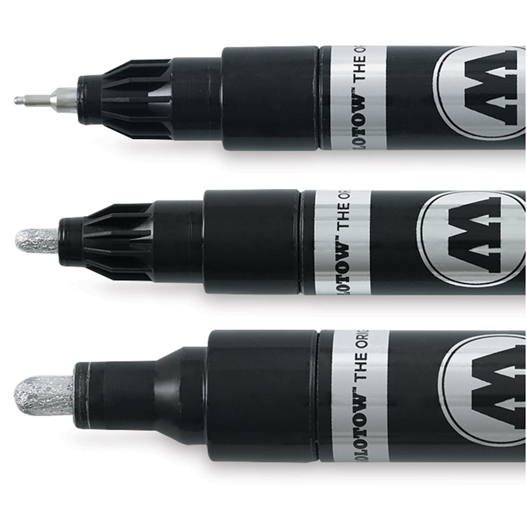 Open in modal - Molotow Liquid Chrome Marker, Assorted Sizes 
