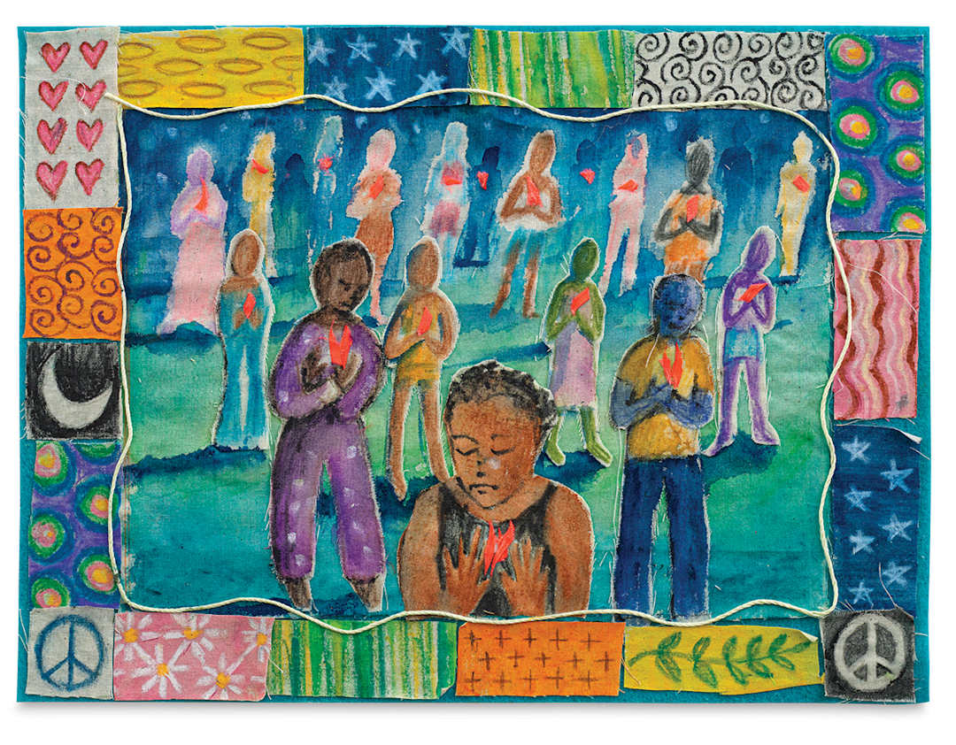 Open in modal - painted story quilt