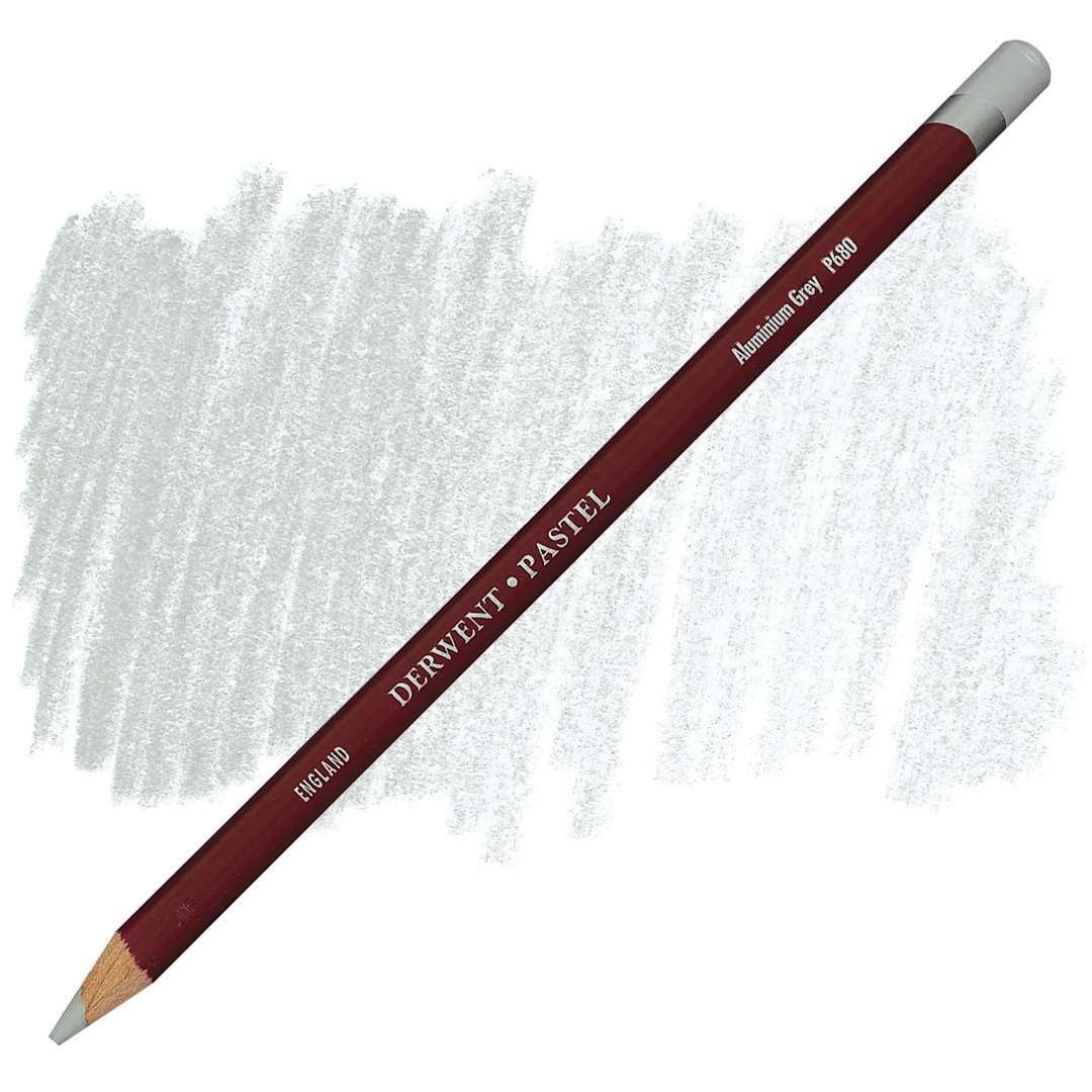 Open in modal - Derwent Pastel Pencil - Aluminum Gray pencil and swatch