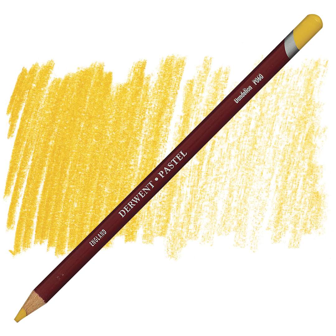 Open in modal - Derwent Pastel Pencil - Dpencil andelion pencil and swatch