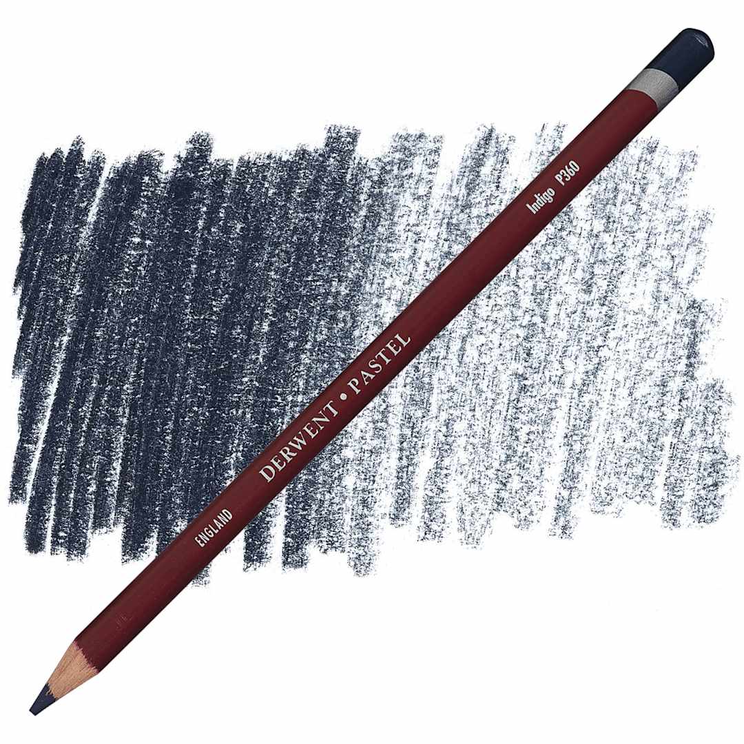Open in modal - Derwent Pastel Pencil - Indigo pencil and swatch