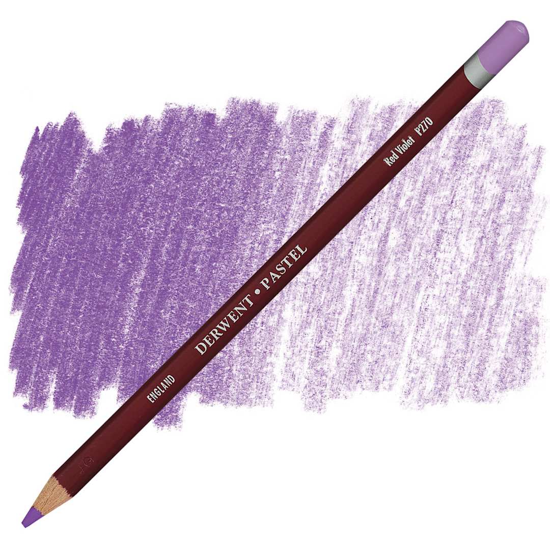 Open in modal - Derwent Pastel Pencil - Red Violet pencil and swatch