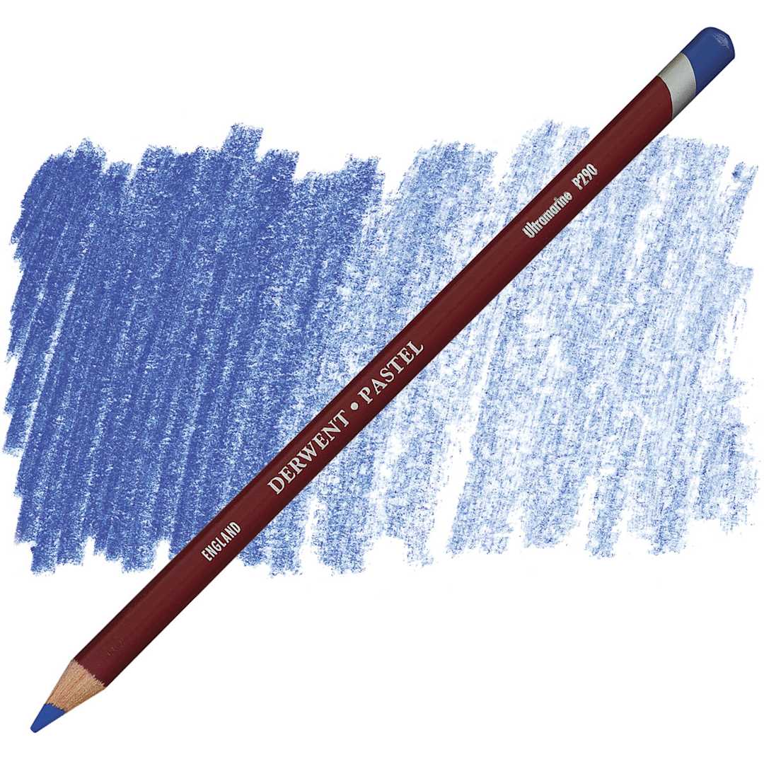 Open in modal - Derwent Pastel Pencil - Ultramarine pencil and swatch