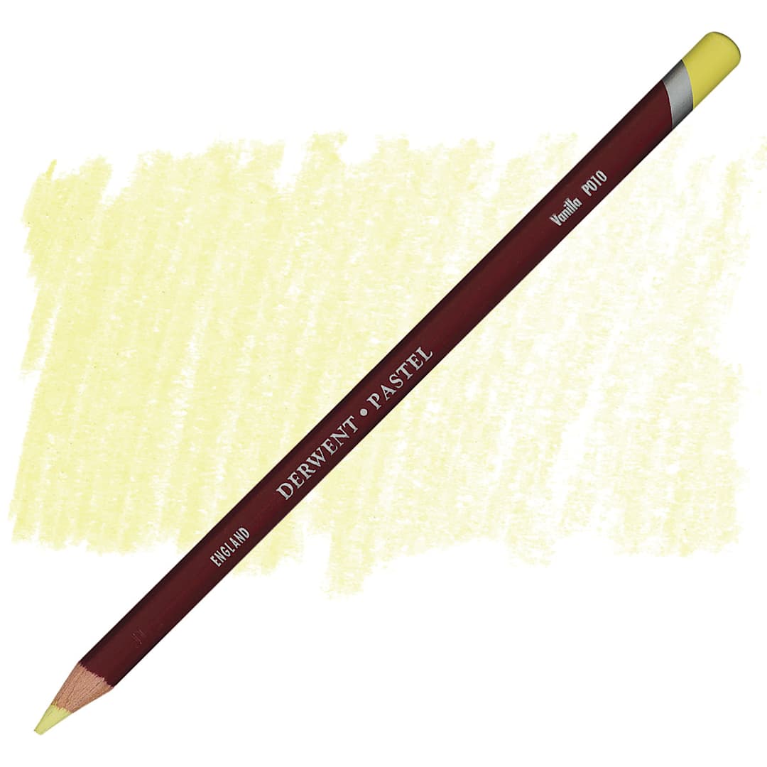 Open in modal - Derwent Pastel Pencil - Vanilla pencil and swatch