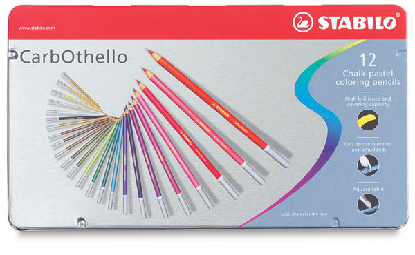 Open in modal - Stabilo CarbOthello Pastel Pencils, Set of 12. In package