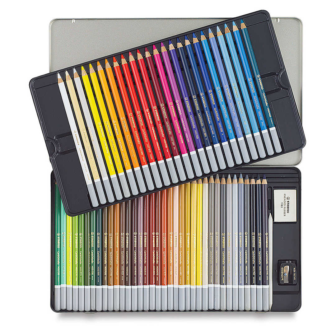 Open in modal - Stabilo CarbOthello Pastel Pencils - Set of 60 (open to show contents)