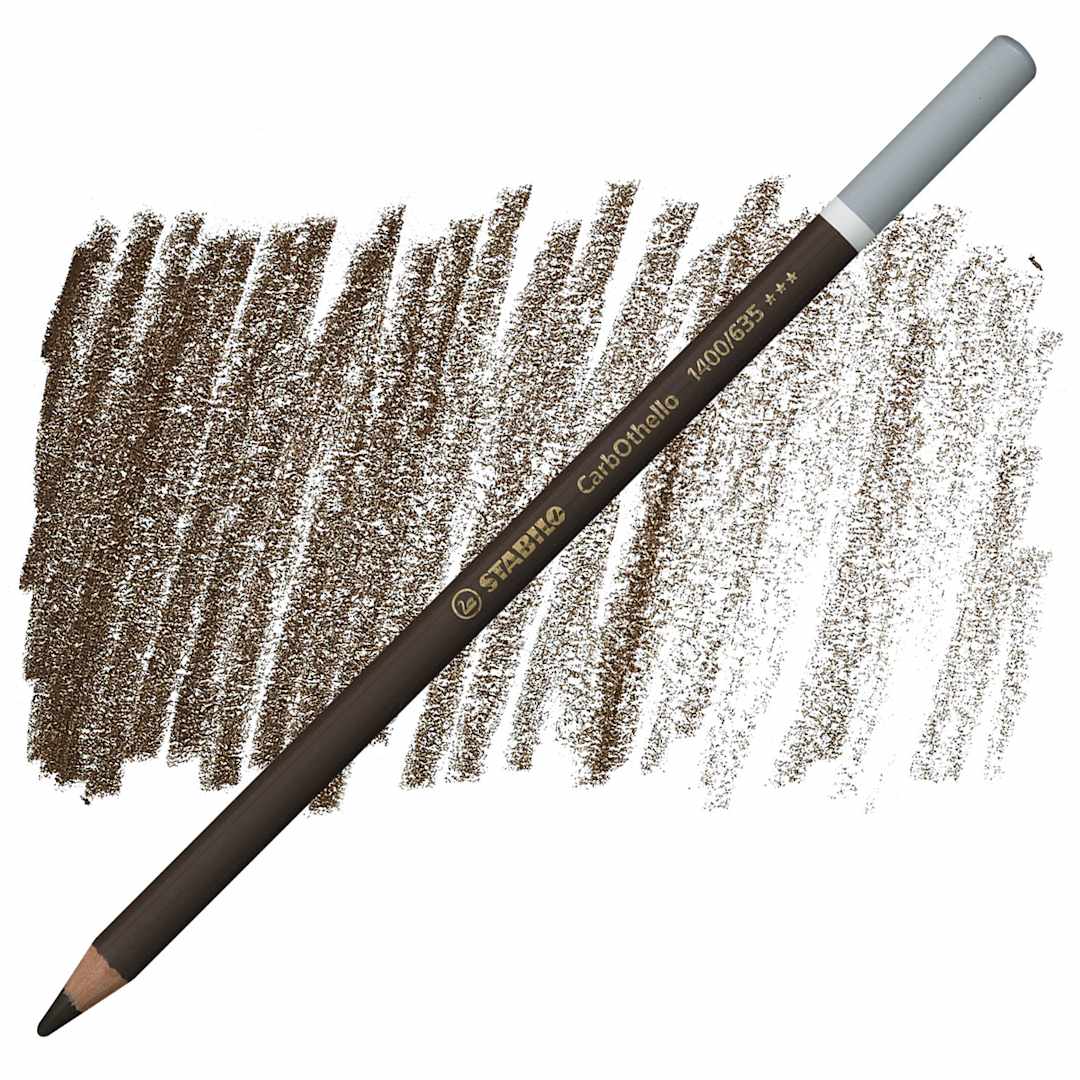 Open in modal - Stabilo CarbOthello Pastel Pencil - Bistre pencil and swatch
