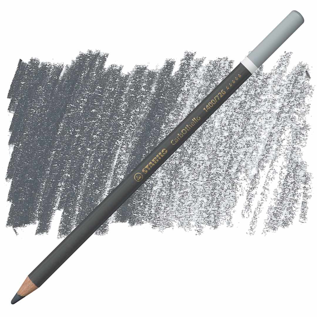 Open in modal - Stabilo CarbOthello Pastel Pencil - Cold Gray 4 pencil and swatch