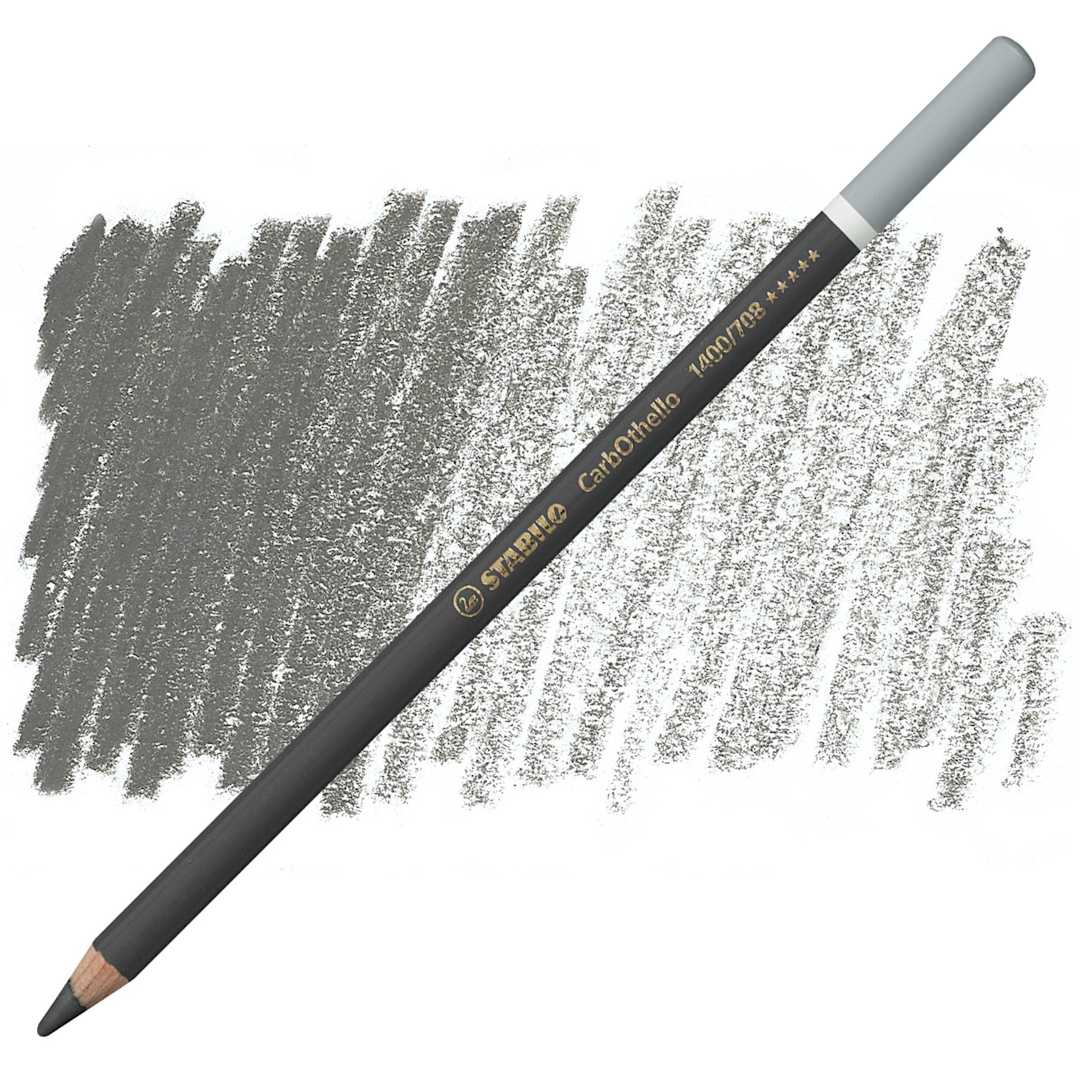 Open in modal - Stabilo CarbOthello Pastel Pencil - Gray 5 pencil and swatch