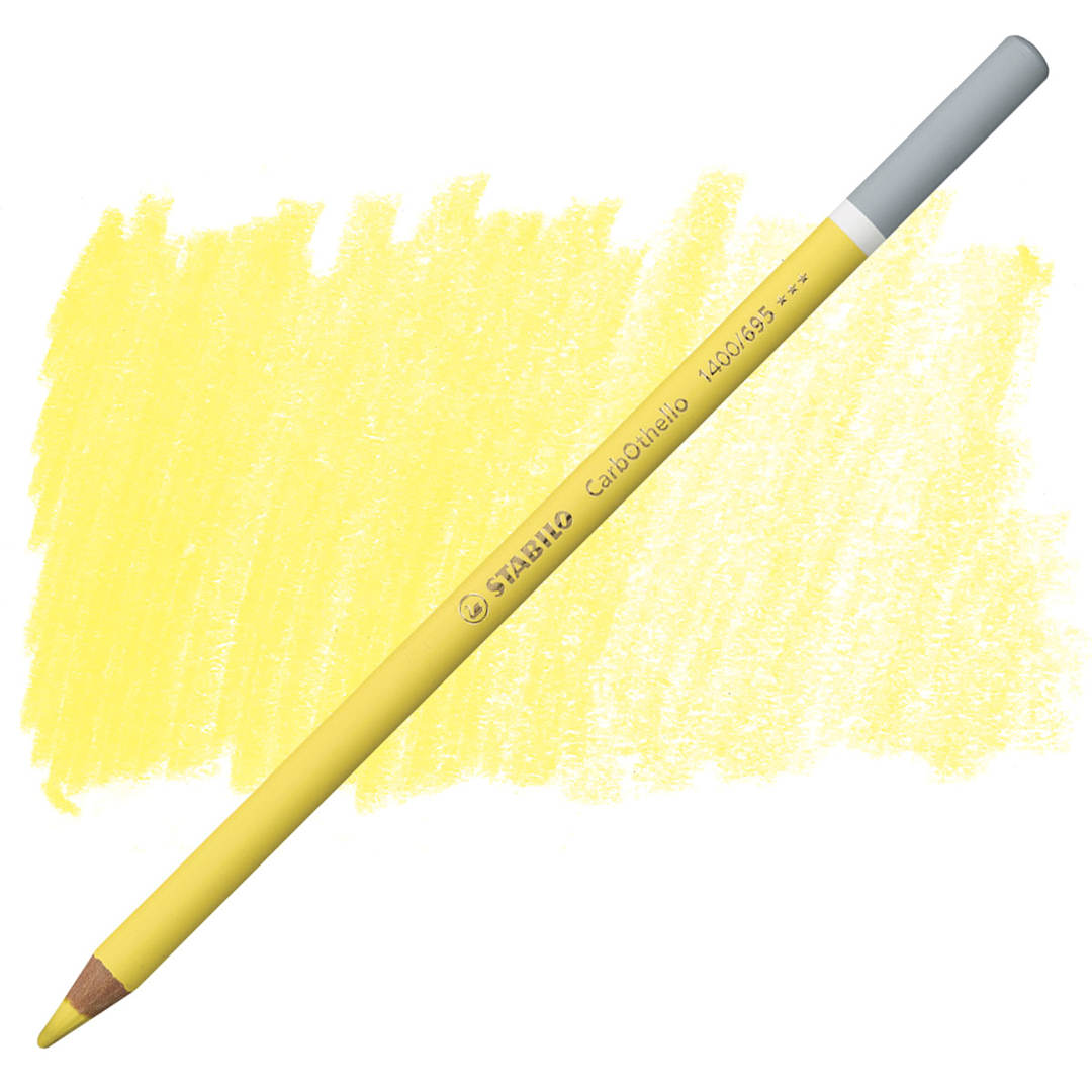Open in modal - Stabilo CarbOthello Pastel Pencil - Naples Yellow pencil and swatch