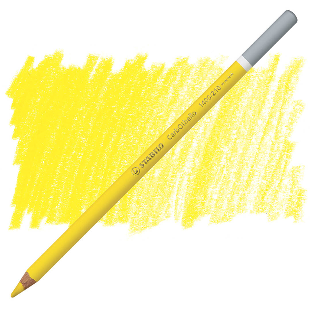 Open in modal - Stabilo CarbOthello Pastel Pencil - Orange Yellow pencil and swatch