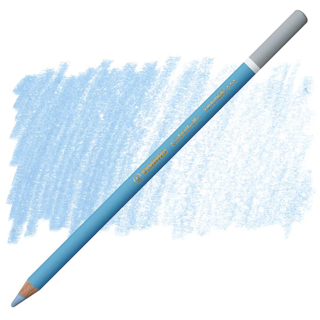 Open in modal - Stabilo CarbOthello Pastel Pencil - Ultramarine Blue Light pencil and swatch
