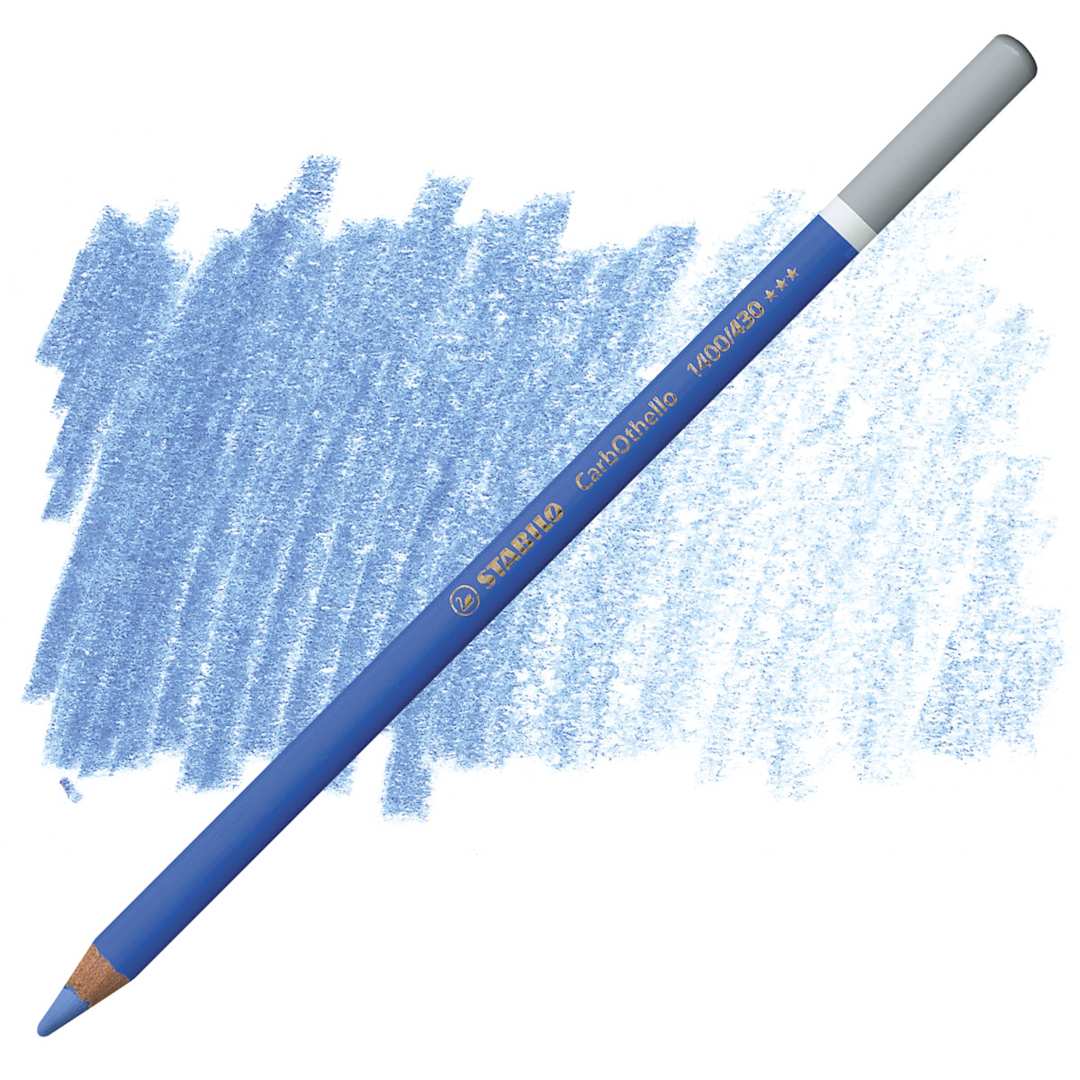 Open in modal - Stabilo CarbOthello Pastel Pencil - Ultramarine Blue Middle pencil and swatch